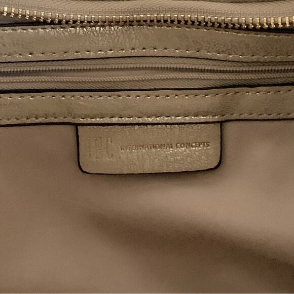 INC International Concepts Bag Purse KJ Gold Hobo Crescent Medium Handbag Bag - Picture 2 of 13